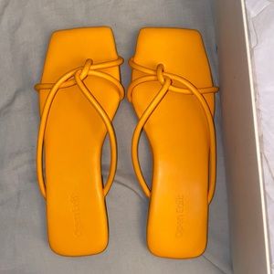 Orange sandals